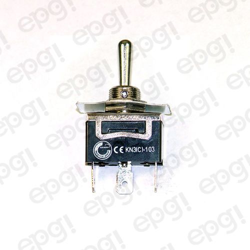 TOGGLE SWITCH MOMENTARY SPDT 3P CENTER/OFF (ON)-OFF-(ON) SPADE TERMINALS #661950