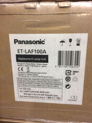 New Unopened Panasonic OEM ET-LAF100A Projector Lamp PAETLAF100A with Housing