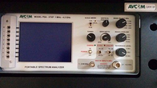 Avcom PSA-37XP Portable Spectrum Analyzer with QRM-XP Rack