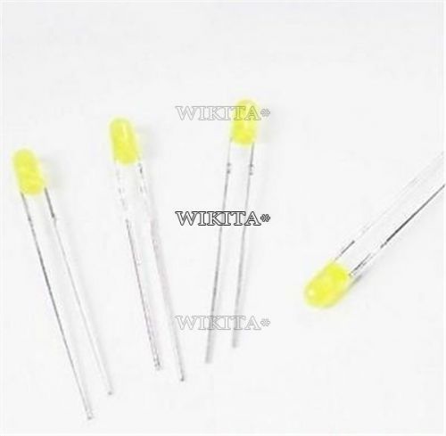 1000pcs diffused led 3mm yellow color yellow light super bright new #5981560