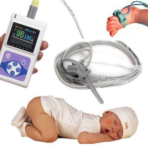 Neonatal Infant pediatric Kids Pulse Oximeter Spo2 Monitor 24hr PC software