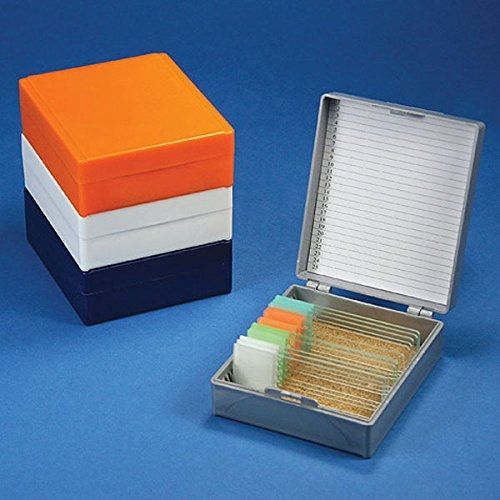 Globe scientific 513075a abs plastic cork lined slide storage box for 25 slides, for sale