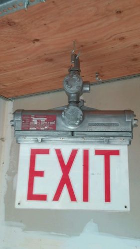Crouse hinds explosion proof exit industrial light