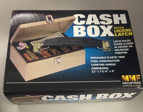 Cash Box With Locking Latch