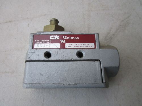 C&amp;k / unimax ksj-t limit switch 20a 125/250/480vac 125/250vdc nos for sale