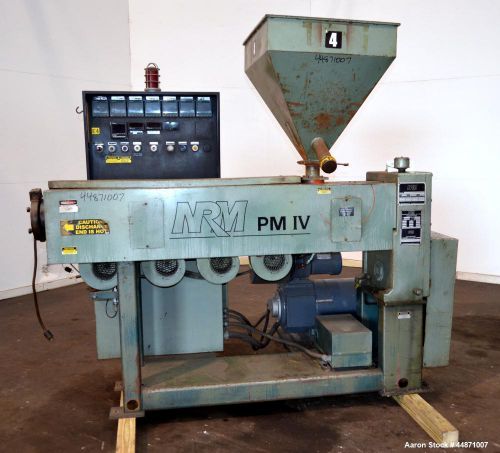 Used- nrm pacemaker iv 2-1/2&#034; single screw extruder, model 2.5-24.1-pmiv-rh/ac-n for sale