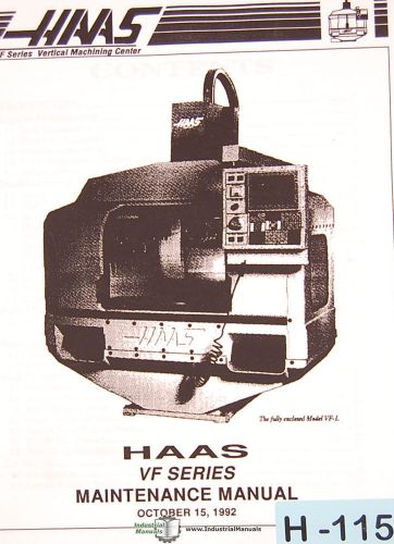 Haas vf vmc, programming maintenance and assembly manual 1992 for sale