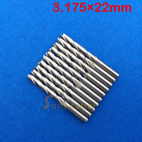 Promotion !! Two Double Flute Carbide EndMill Spiral CNC Router Bits 3.175x22mm