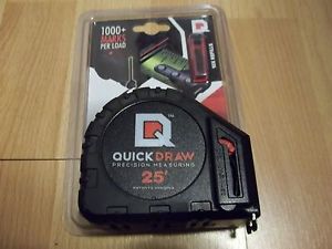 QuickDraw 25&#039; Precision Measuring Tape-Contractor Grade, Features Self-Marking