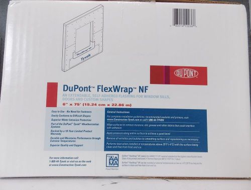 DuPont 6&#034; x 75&#039; FlexWrap NF Flexible window flashing Flex Wrap - NEW