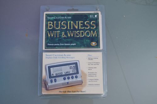 Seiko Business Wit &amp; Wisdom Smart Calendar Alarm Famous Quotes Great Present #N