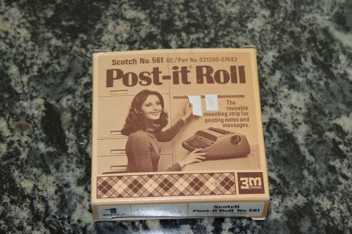 VINTAGE Package of 1970s 3M POST-IT Roll No 561 partial used
