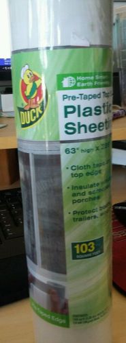 Duck pre-tapped top edge plastic sheeting 103 sq. feet for sale