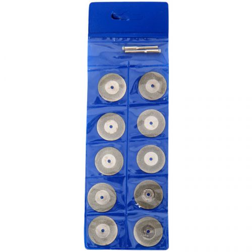 10PCS 30mm Diamond Coated Rotary Cutting Cut Off Blade Wheels Disc Kits   New