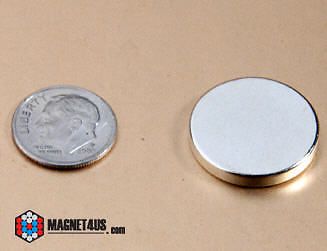 20 pcs neodymium rare earth magnet tool hardware craft disc 7/8&#034;dia x 3/16&#034;thick for sale