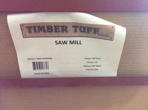 Timber tuff saw mill, model# tmw-2020smbs for sale