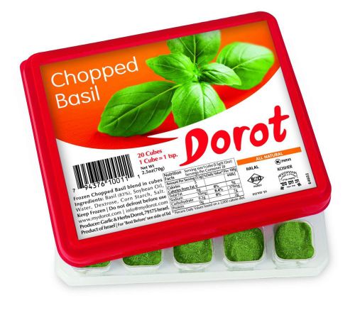 Dorot frozen chopped basil cubes, 2.5 oz for sale