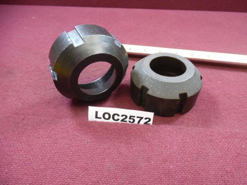 LOT OF 2 UNIVERSAL ENG X2 . DOUBLE TAPER COLLET CHUCK NUT     LOC 2572