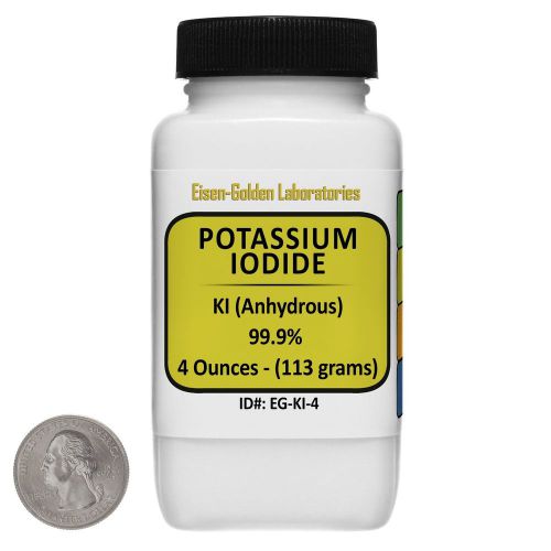 Potassium iodide [ki] 99.9% acs grade powder 4 oz in a space-saver bottle usa for sale