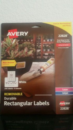 Avery Removable Durable Rectangular Labels,22828  White, 1.25 x 1.75 Inches