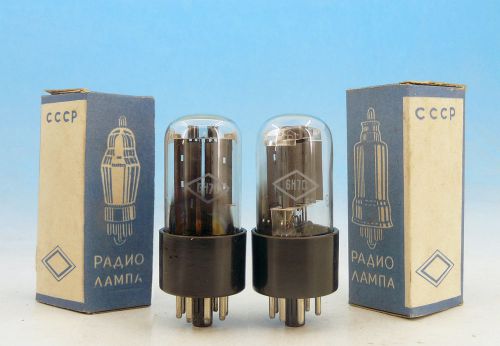 6n7s lot of 2 selected duo  tube nos 1961 made military matched pair &gt; 6n7gt for sale