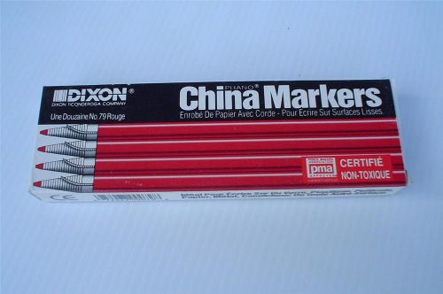 Dixon China Markers Red No.79  Box of 12. NEW