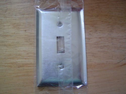 Pass &amp; seymour ss1 1-gang stainless steel standard-size toggle switch wallplate for sale
