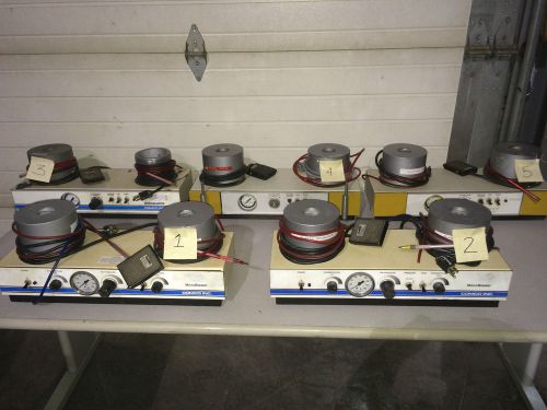 One lot of 5 COMCO sandblast units model MB1002-1 &amp; MB102 &amp; cabinet