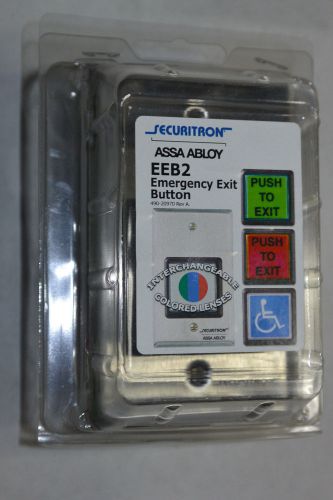 NEW SECURITRON EEB2 EXIT BUTTON! SWITCH! 30 SECOND TIMER! 3 COLOR LENSES! ADA