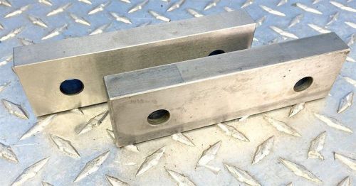 Pair of quick-change steel jaws for 6&#034; kurt d60 d675 vise - 6&#034; x 1-3/4&#034; x 3/4&#034; for sale