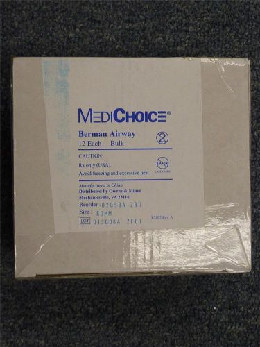 MediChoice 80mm Berman Airway # 0205BA1280 **Lot of 24**