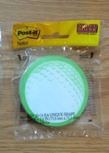 Post-it super sticky notes golf 2 pads 100 pieces total 2.9&#034; x 2.8&#034; last one! for sale