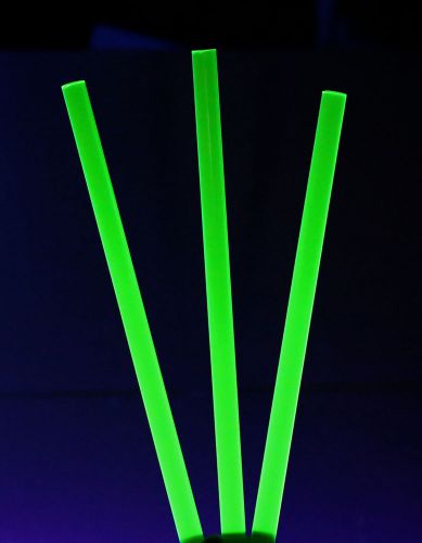 1 pc 3/4&#034; diameter clear green fluorescent acrylic plexiglass rod 12” inch long for sale
