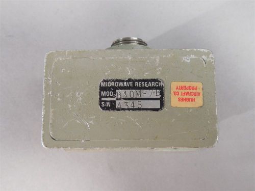 Microwave research b40m-7b waveguide wr-229 adapter apc-7 conn 3.30-4.90 ghz for sale