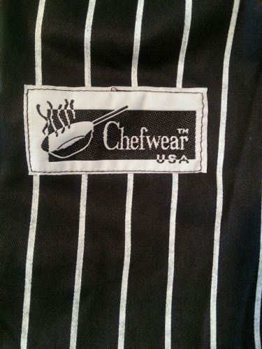 Chefwear USA size XL black and white stripe pants