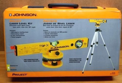 Johnson Laser Level Kit Model # 9100/40-0909 3-Function 360 leveling base NEW