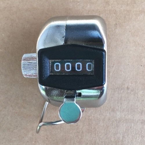 VINTAGE 4-DIGIT NUMBER CLICKER ~ TALLY COUNTER by SPORTLINE