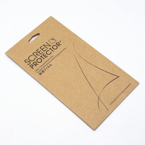 Kraft Paper Cell Phone Mobile Phone Screen Protector Film Package Retail Boxes