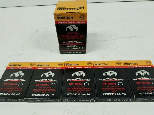 Stanley bostitch stcr5019 3/8-5m 3/8in (9mm) staples, 5000/box, for sale