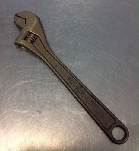Ampco Crescent Wrench W-73 12&#034; Brass Non Sparking