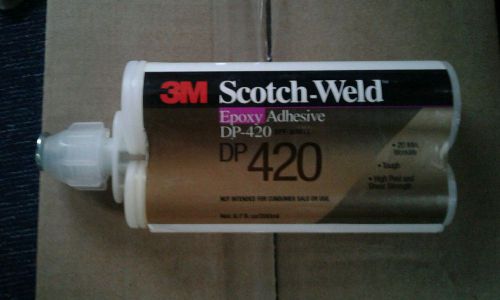 Lot of 5, scotch-weld dp420 epoxy adhesive off-white, 400 ml -  fl oz for sale