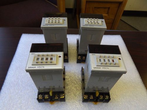 WHOLESALE LIQUIDATION LOT OF 4 OMRON TIMER H5CN