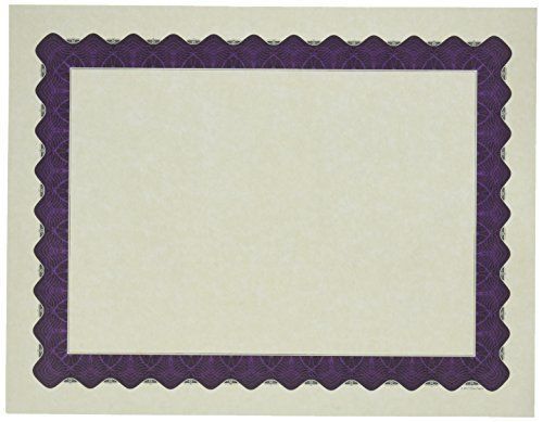 Great Papers! Metallic Purple Border Certificate, 8.5&#034;x11&#034;, 100 Count (961021)