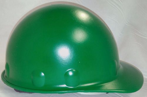 Fibre metal green hard hat, front brim p2sw74a000 for sale