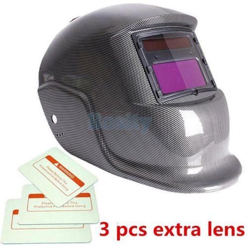 Pro Solar Auto Darkening ARC MIG Welding Helmet Welder Check Mask Black