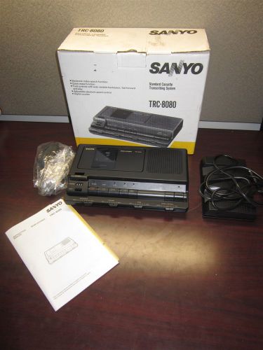 New Sanyo Standard Cassette Transcribing System TRC-8080 Open Box Item