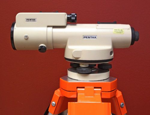 Pentax pal-5c automatic level + sm2 parallel plate micrometer + carry case for sale