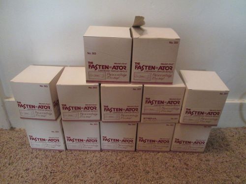 Case of 144 Packages of Etona Fasten-ator Cartridge Stapler Refills 303