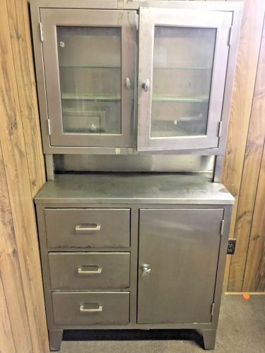 Vintage blickman kennedy medical cabinet  100% surgical stainless steel