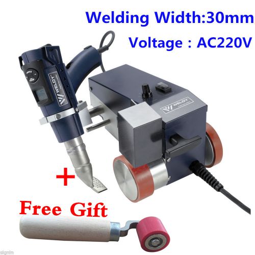 220V Weldy Foiler Plastic Welder Hot Air Welder Machine 30mm Welding Width+Gift